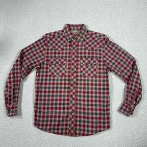 Classic Red Plaid Women's Button Down Shirt OUTDOORLIFE brand